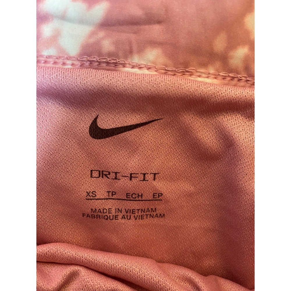 Nike Womens Dri-FIT Tie Dye Running Shorts Pink‎ White Loose Fit Size XS NWT - Picture 3 of 8